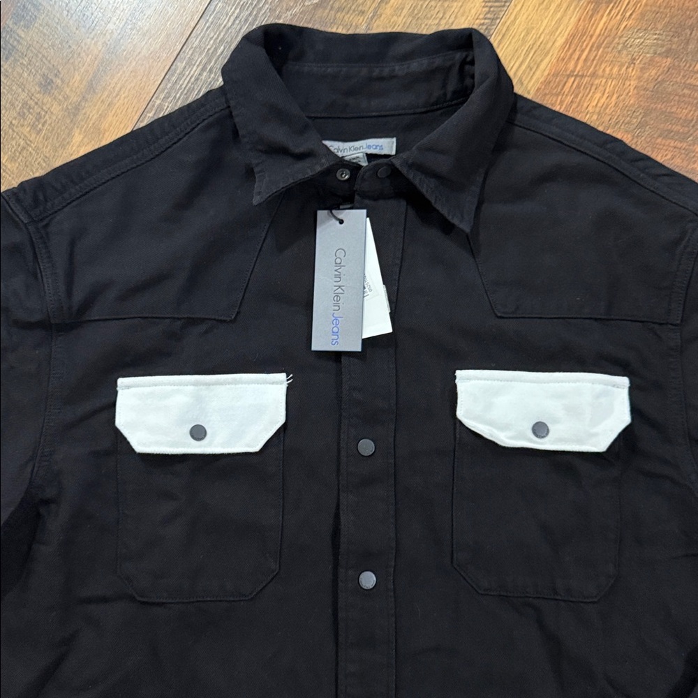 Calvin Klein Jeans Archive Contrast Pocket Western Shirt - Medium - Picture 3 of 6